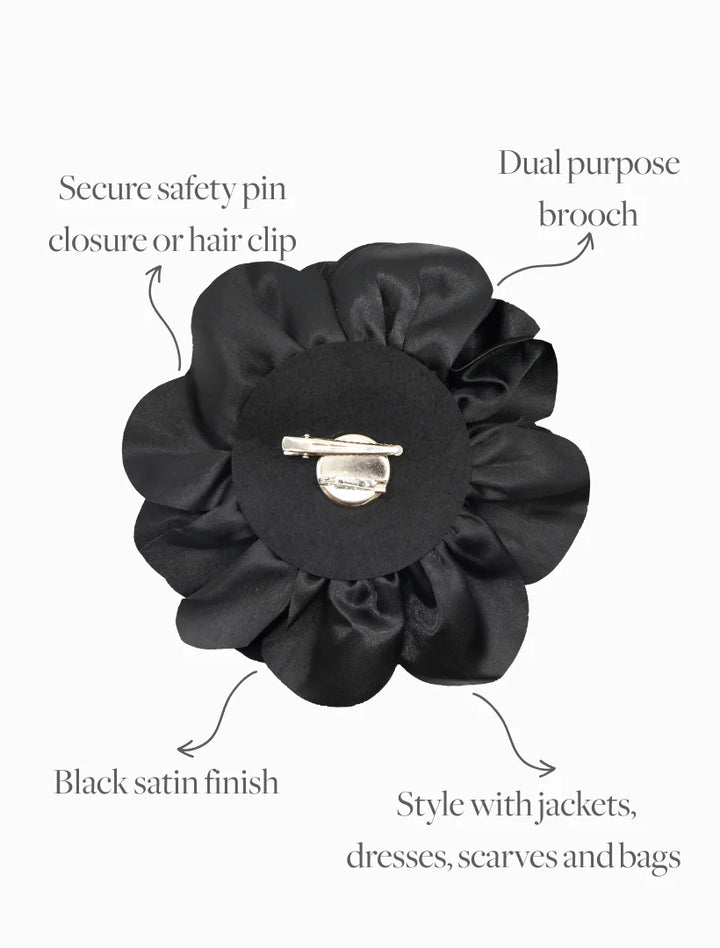 Satin Flower Brooch