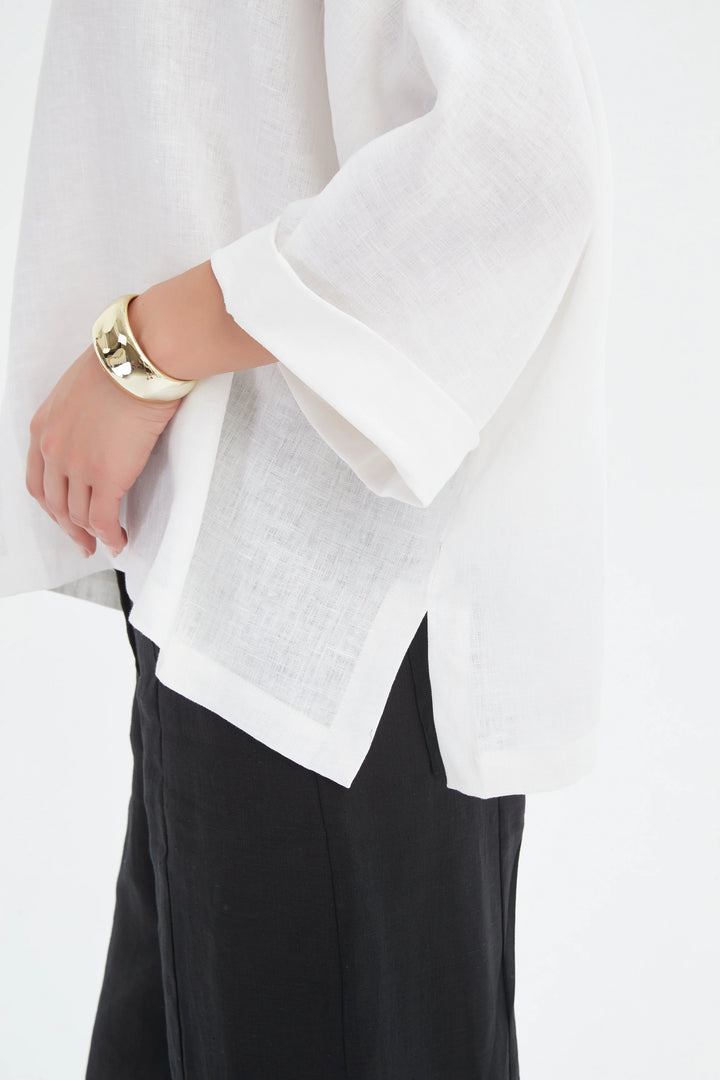 Funnel Neck Boxy Top