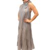 Boulevarde Linen Dress w Neck Tie