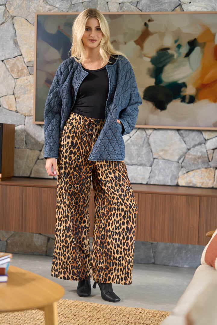 Aly Pants- Leopard Cord