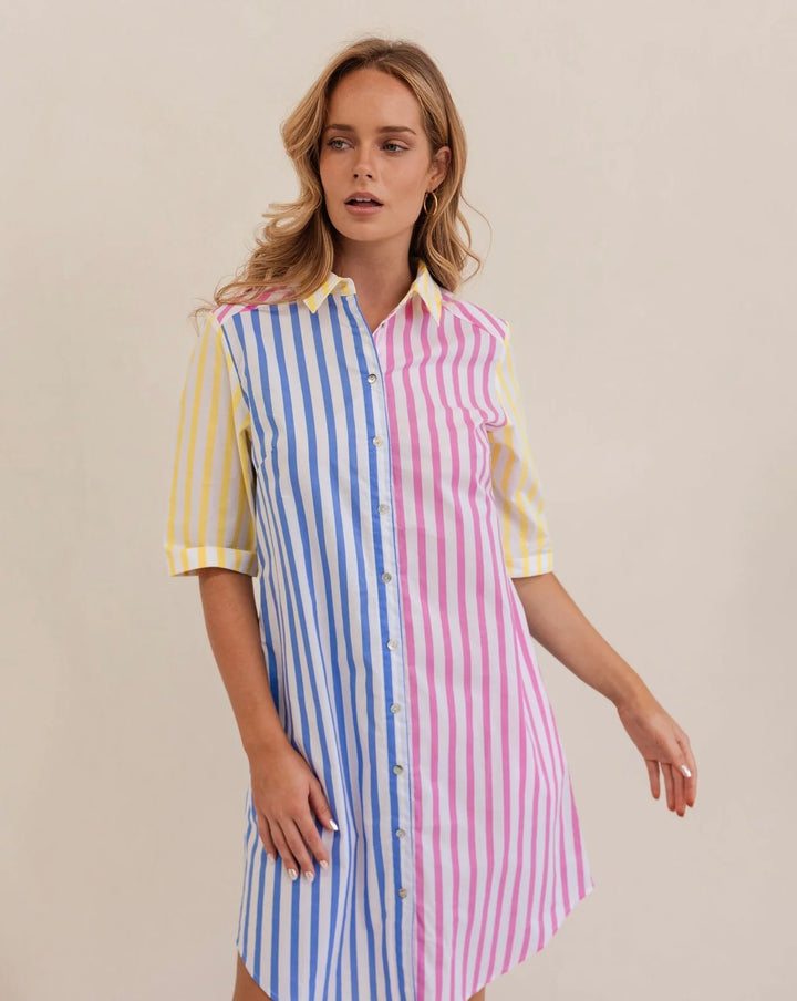 Spliced Shirtdress