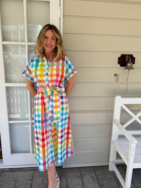 Bright Check Dress