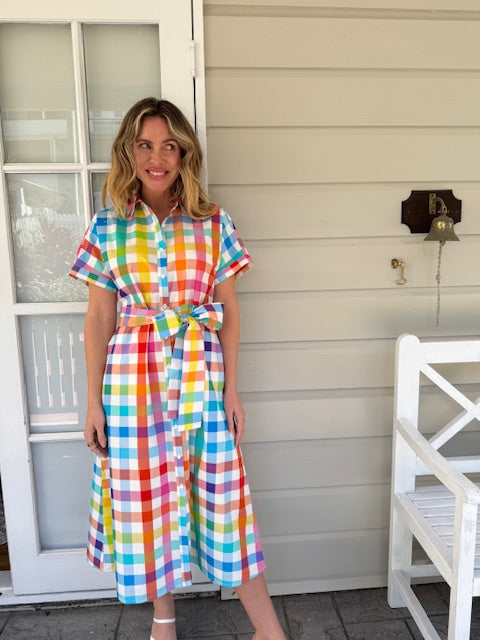 Bright Check Dress