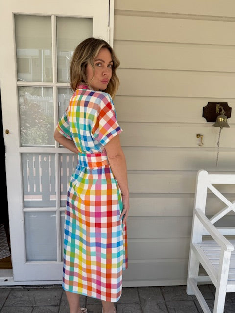 Bright Check Dress