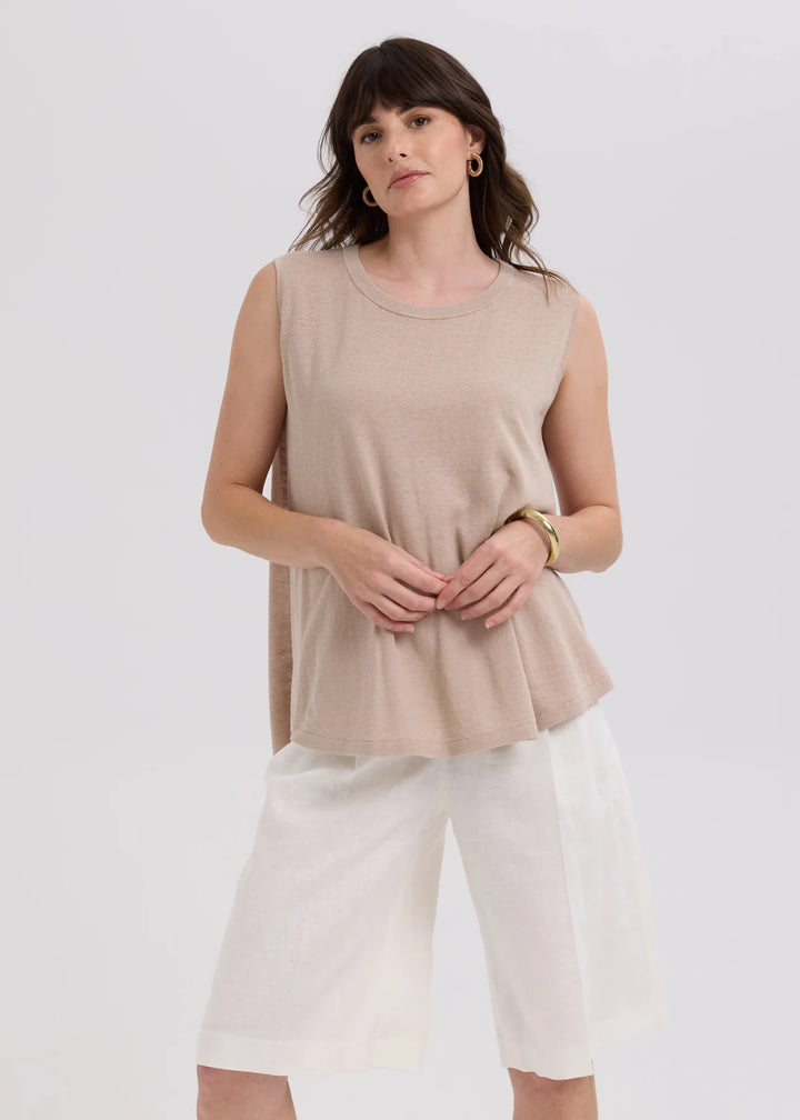 Linen A line Top S/L
