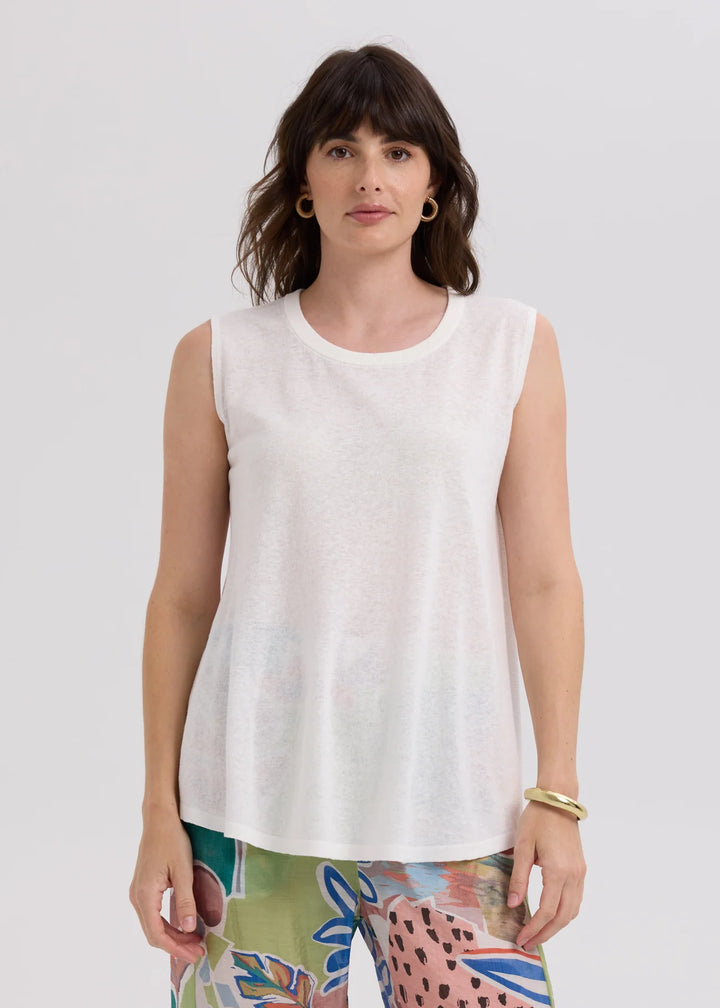 Linen A line Top S/L