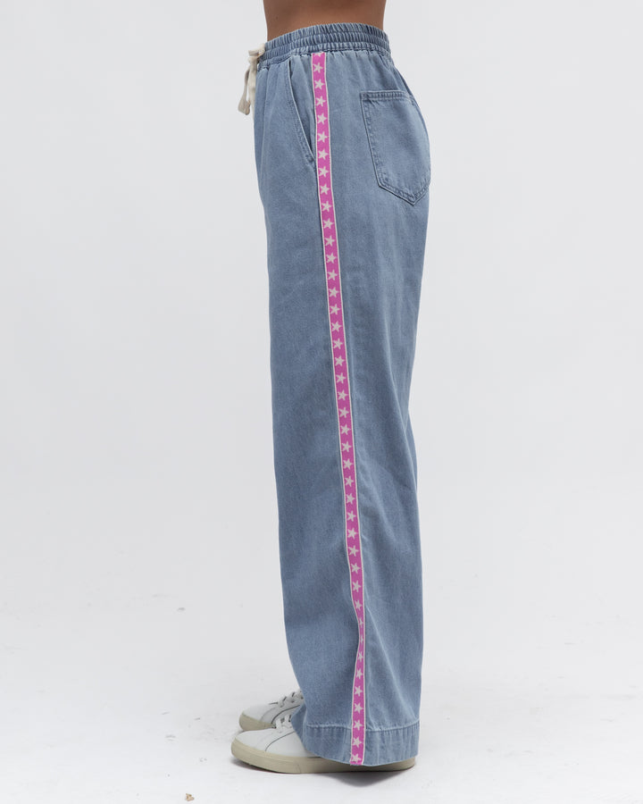 Lani Denim Jeans Pink Stripe