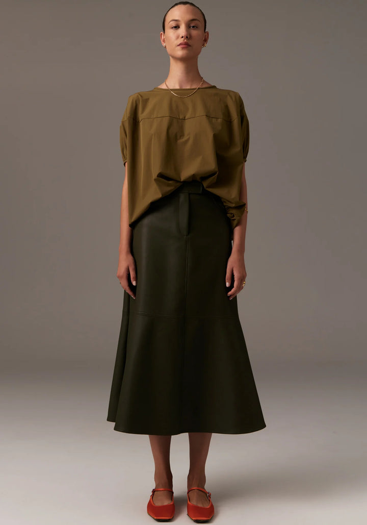 Ollie Faux Leather Skirt