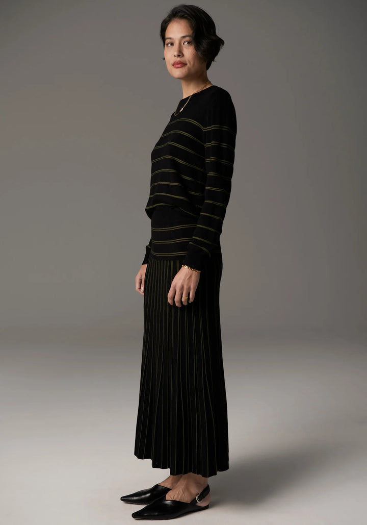 Gizelle Pleat Skirt Lurex