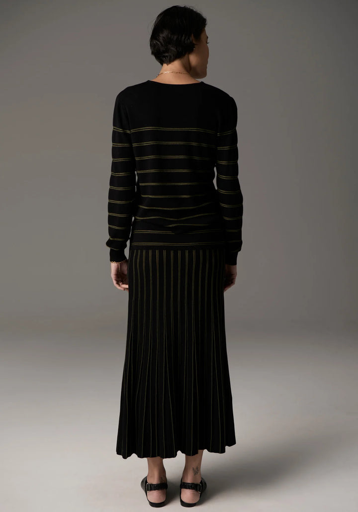 Gizelle Pleat Skirt Lurex