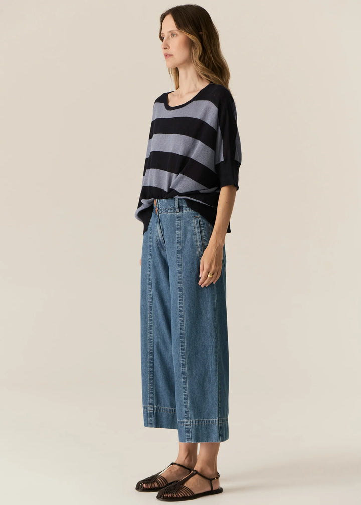 Carsen Crop Pant- Light wash