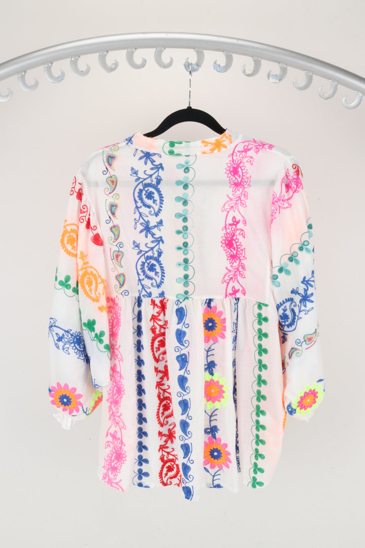 Embroidered Wed Lulu Top