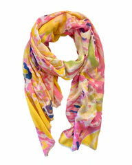 Matilda Abstract Yellow Scarf