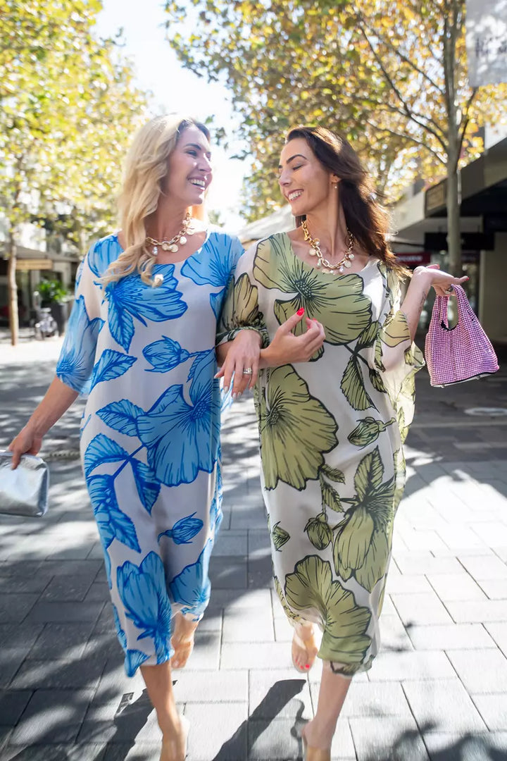 Hebe- Hibiscus Print Dress