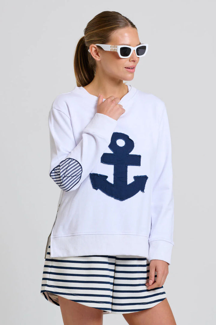 Classic Zipside Sweatshirt Nautical