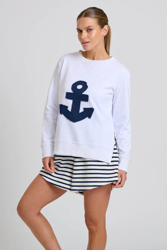 Classic Zipside Sweatshirt Nautical