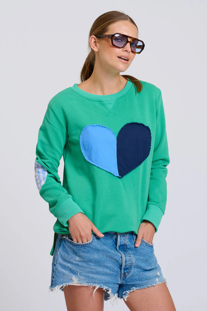 Classic Zipside Sweatshirt Heart