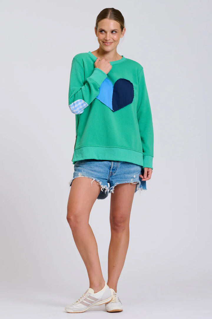 Classic Zipside Sweatshirt Heart