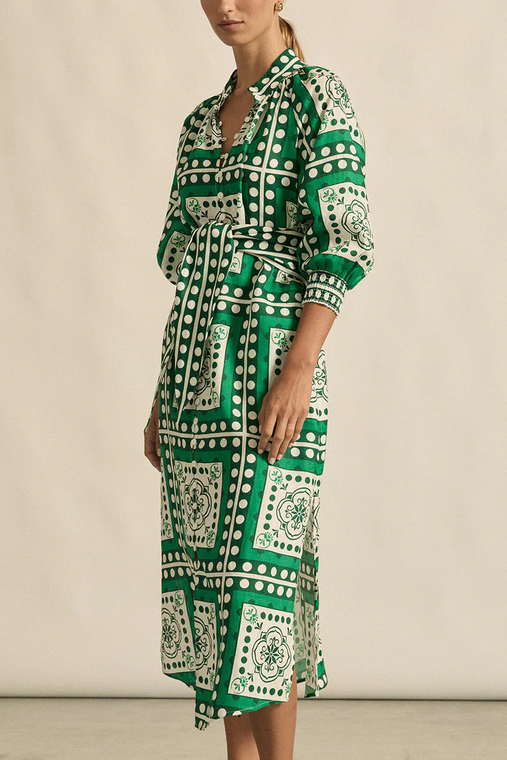 Flourish dress - Parrot scarf