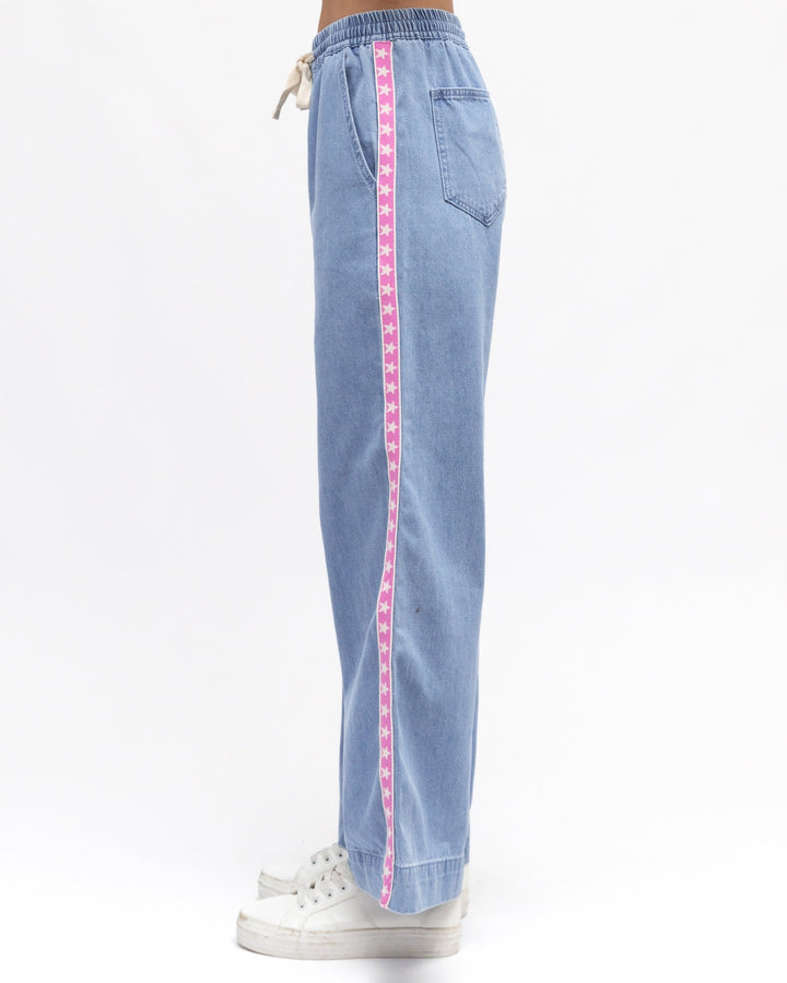 Lani Denim Jeans Pink Stripe