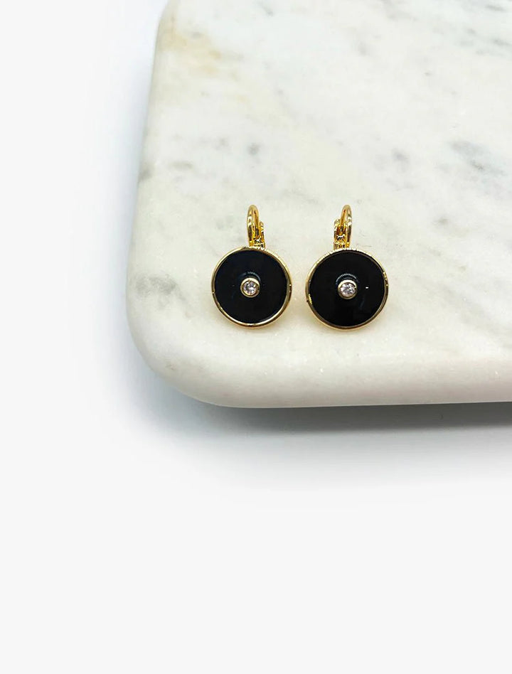 Round Enamel Crystal Hooks