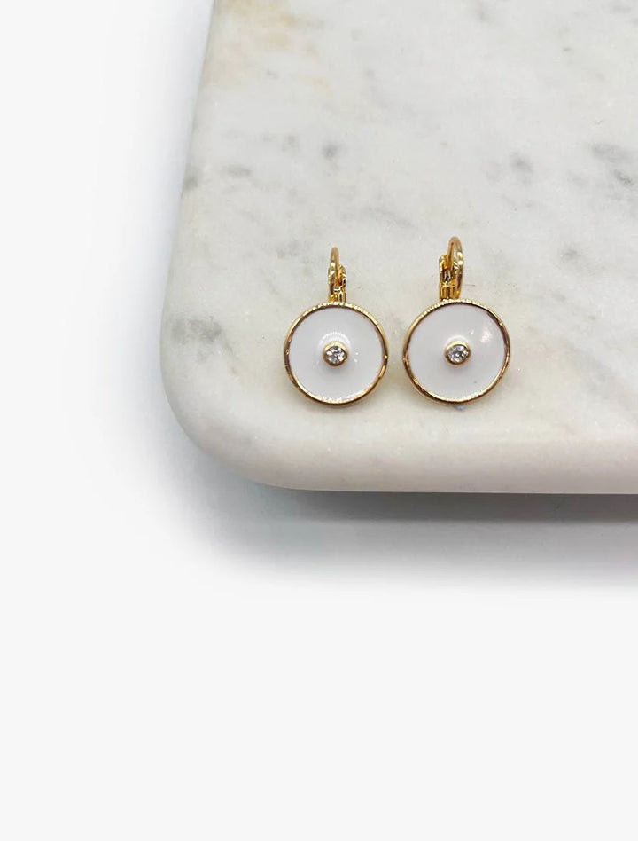 Round Enamel Crystal Hooks