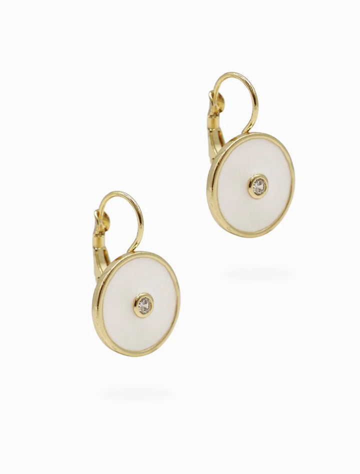 Round Enamel Crystal Hooks