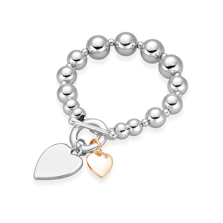 Allure Ball Bracelet w 2 Hearts