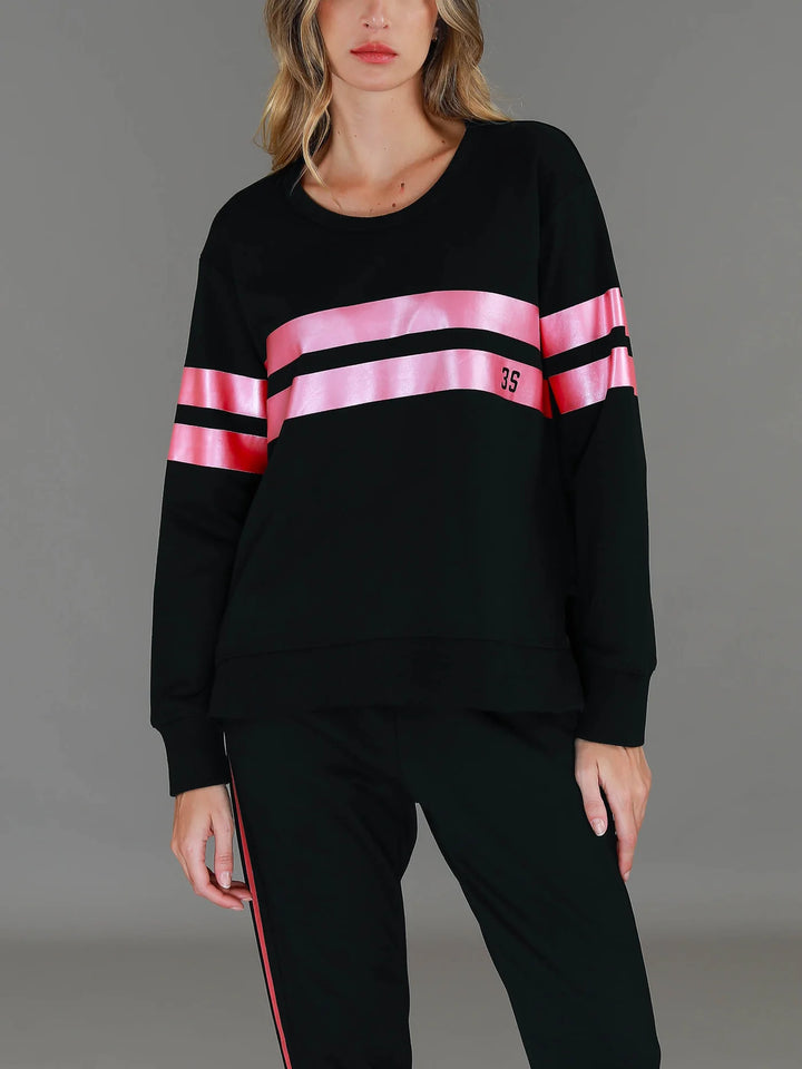 Theresa Two Stripe Sweatshirt