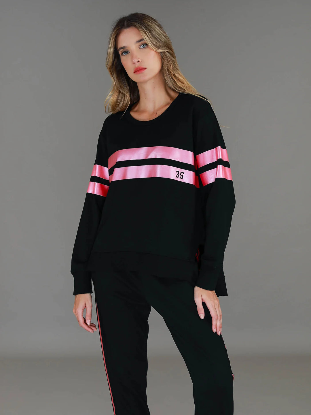 Theresa Two Stripe Sweatshirt
