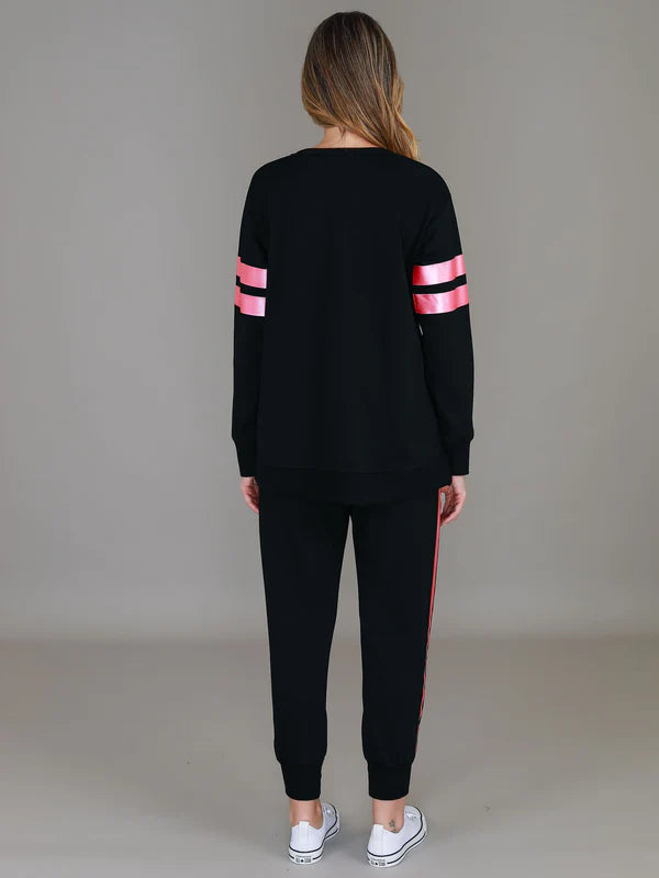 Theresa Two Stripe Sweatshirt