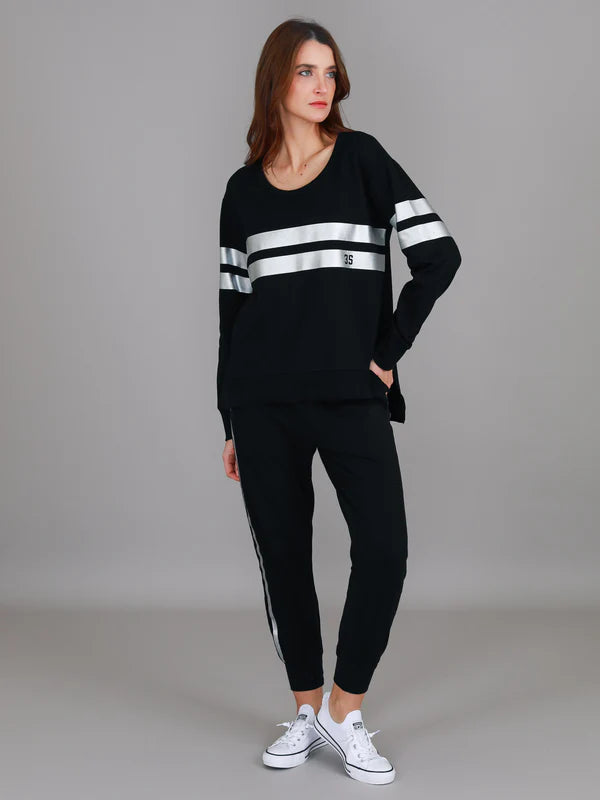 Theresa Two Stripe Sweatshirt