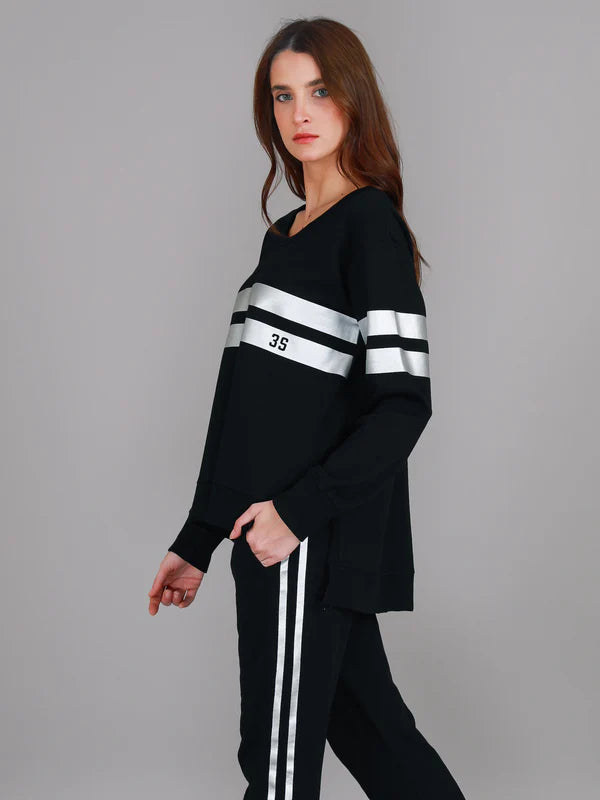 Theresa Two Stripe Sweatshirt