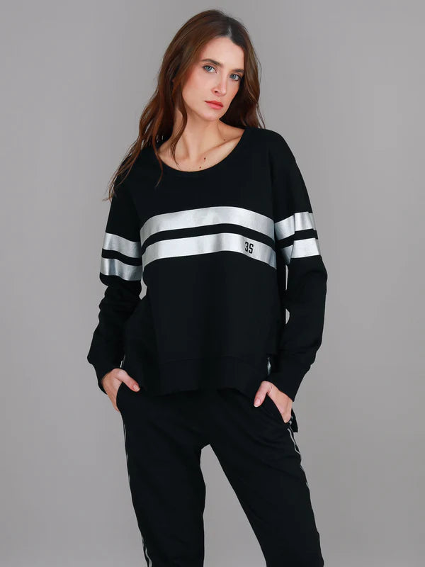 Theresa Two Stripe Sweatshirt