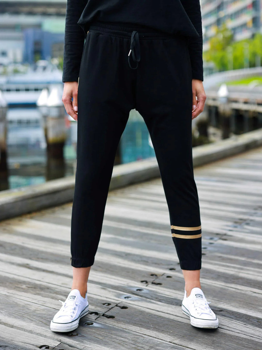 Charlise Golden Stripe Sweat Jogger Armadio Style Collective