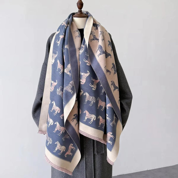 Equestrian Scarf Reversible