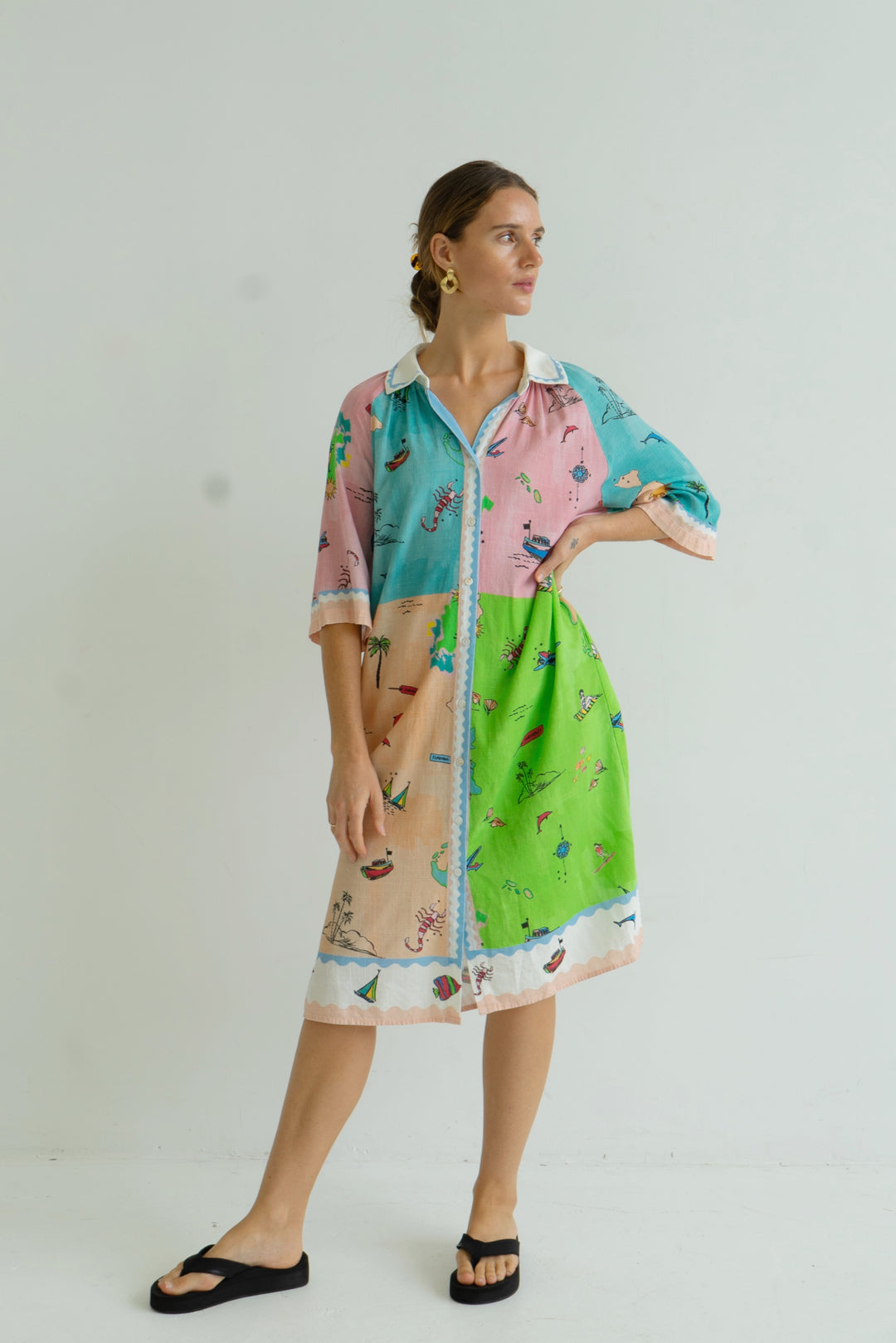 Tahiti Print Dress