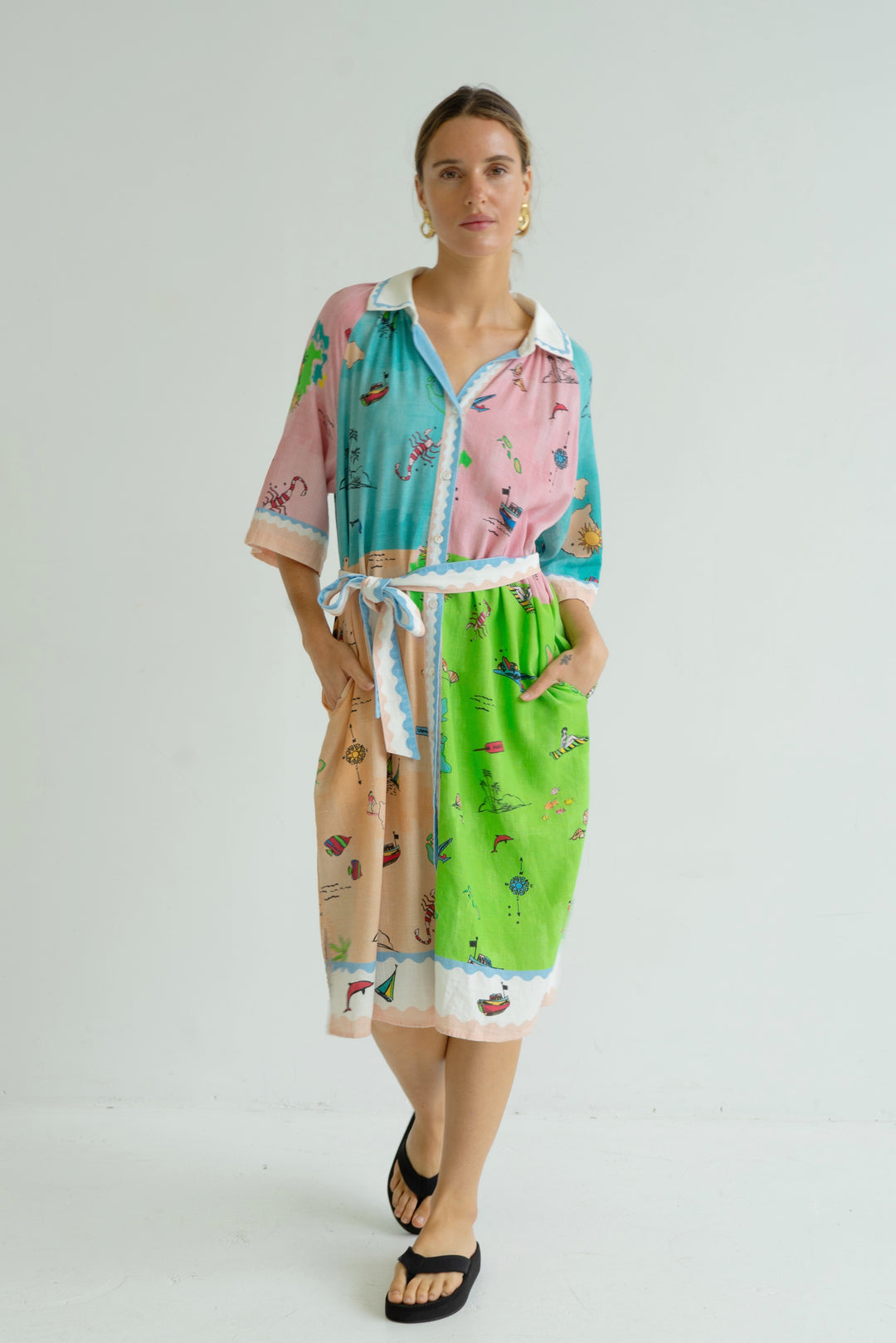 Tahiti Print Dress