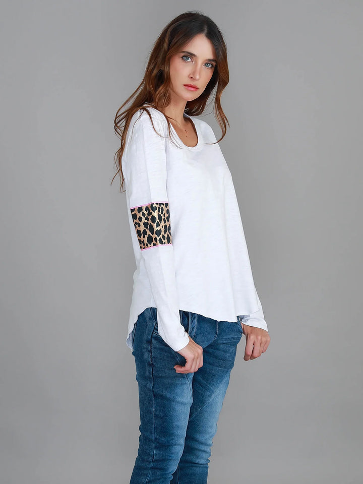 Shirley Leopard band L/S Tee