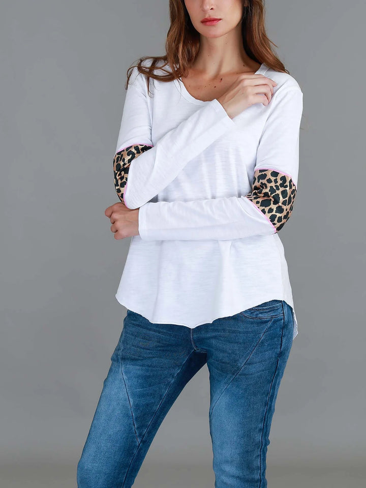Shirley Leopard band L/S Tee