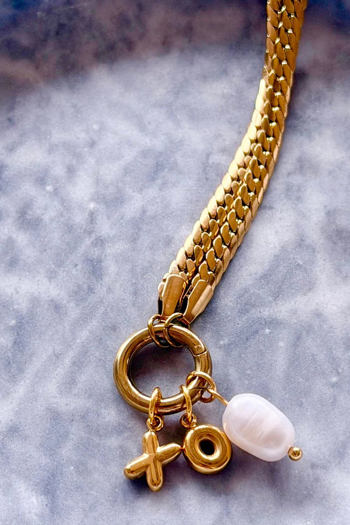 Hugs and Kisses Charm Necklace