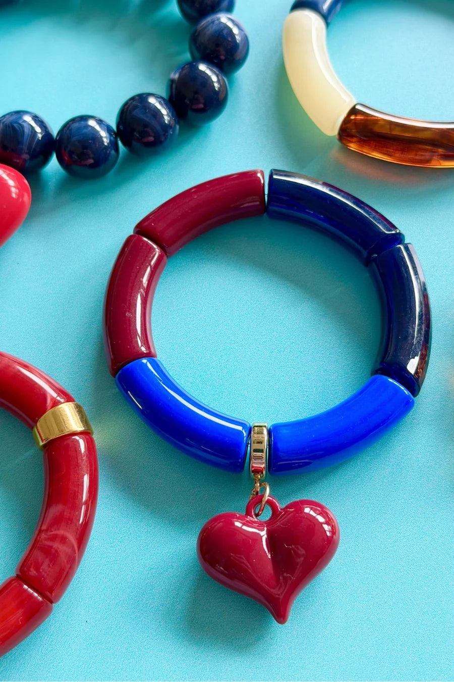 Burgandy Blue Bracelet