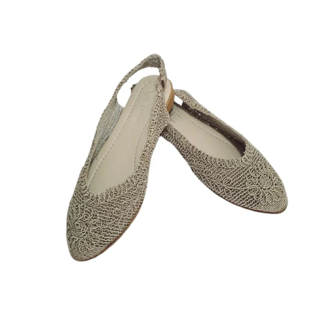 Adile Crochet slingback shoe