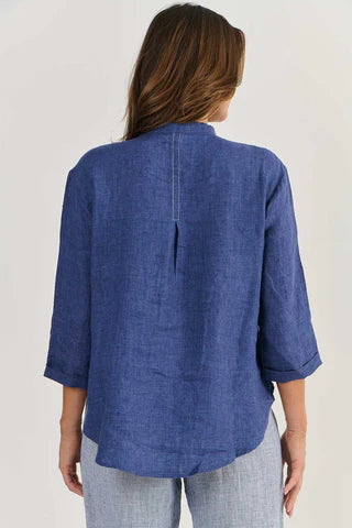 Delta button front Linen Shirt