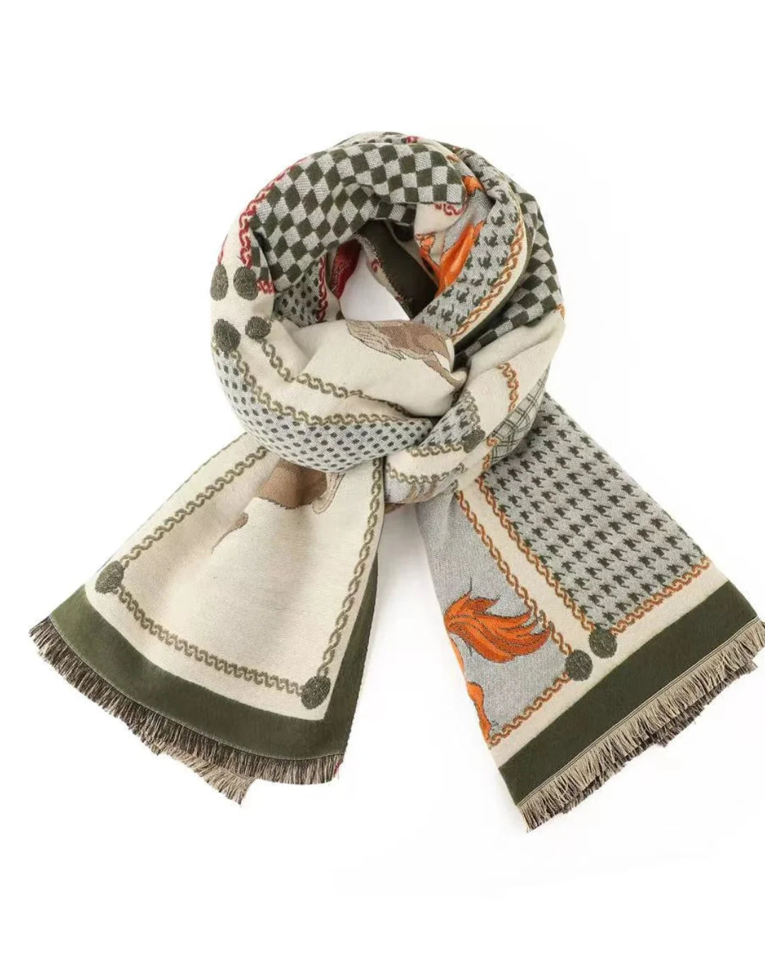 Saddle Club Scarf Reversible