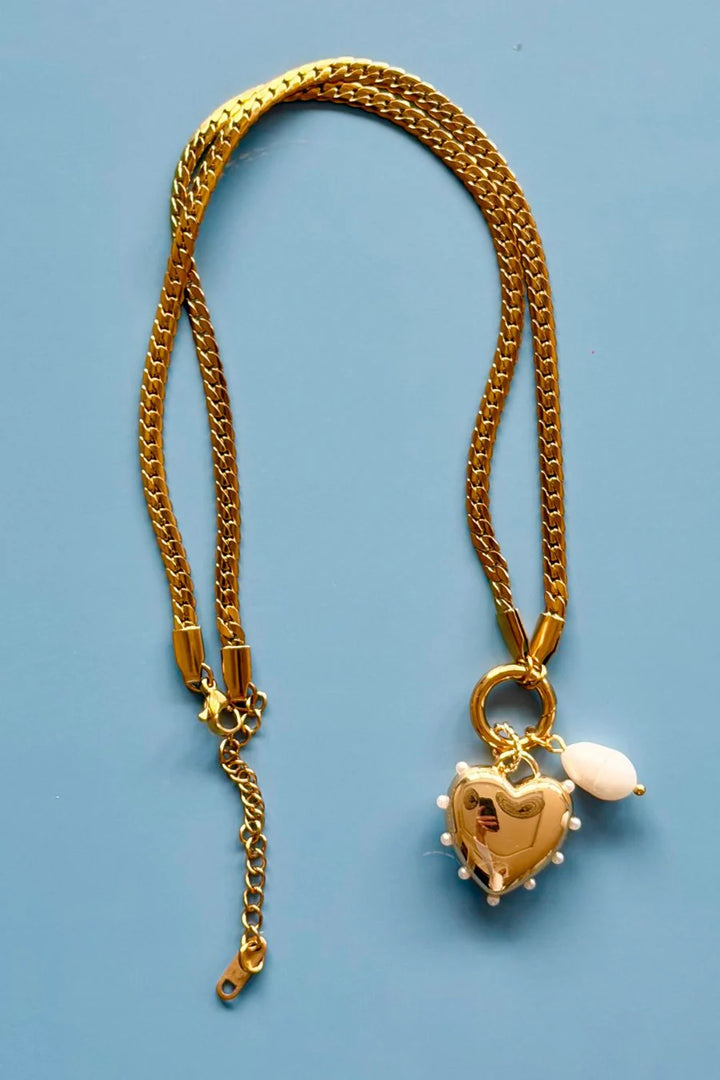 Big Heart Charm Necklace