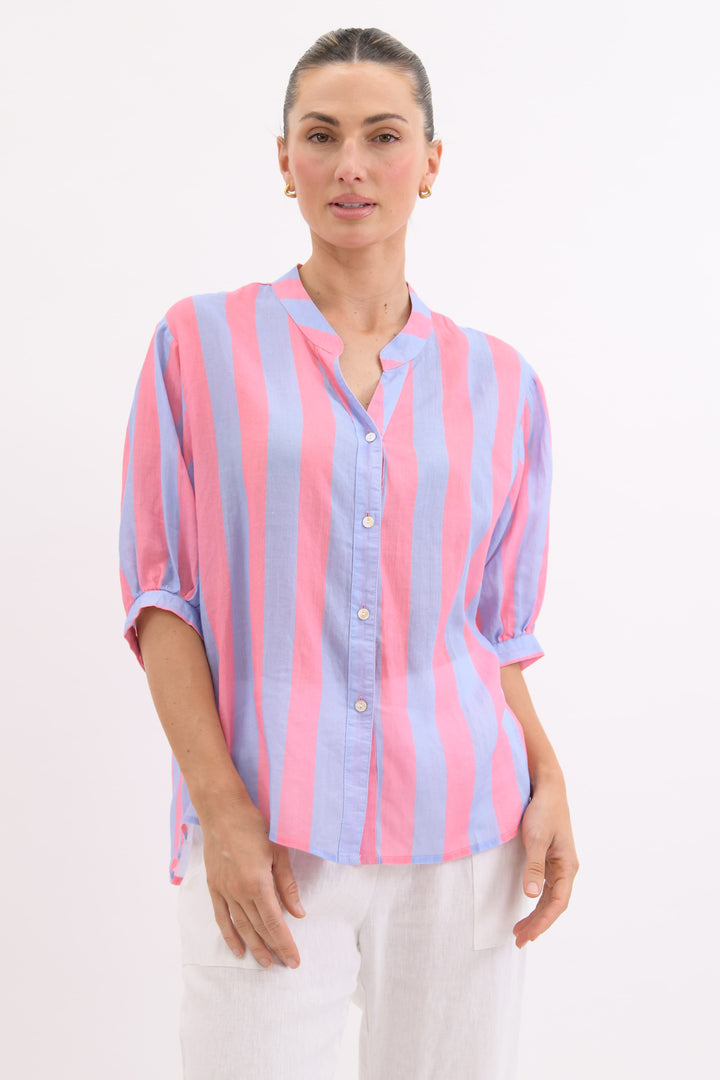 Dorothy Stripe Linen Shirt