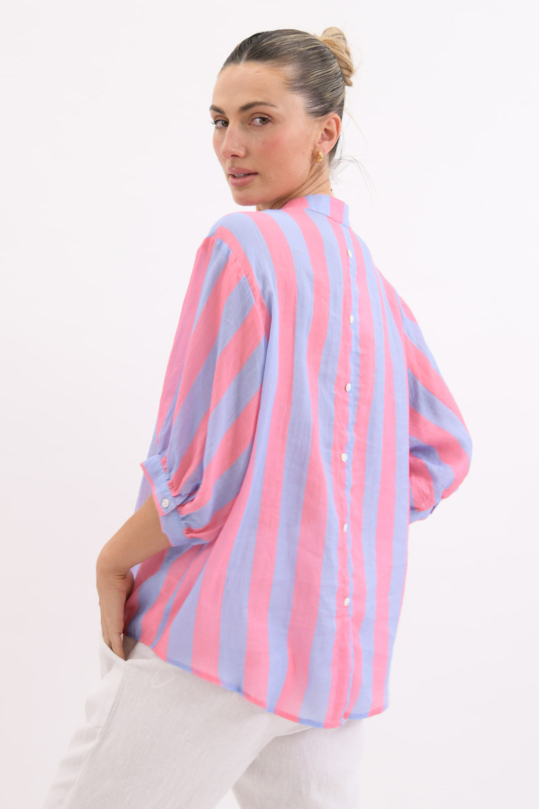 Dorothy Stripe Linen Shirt