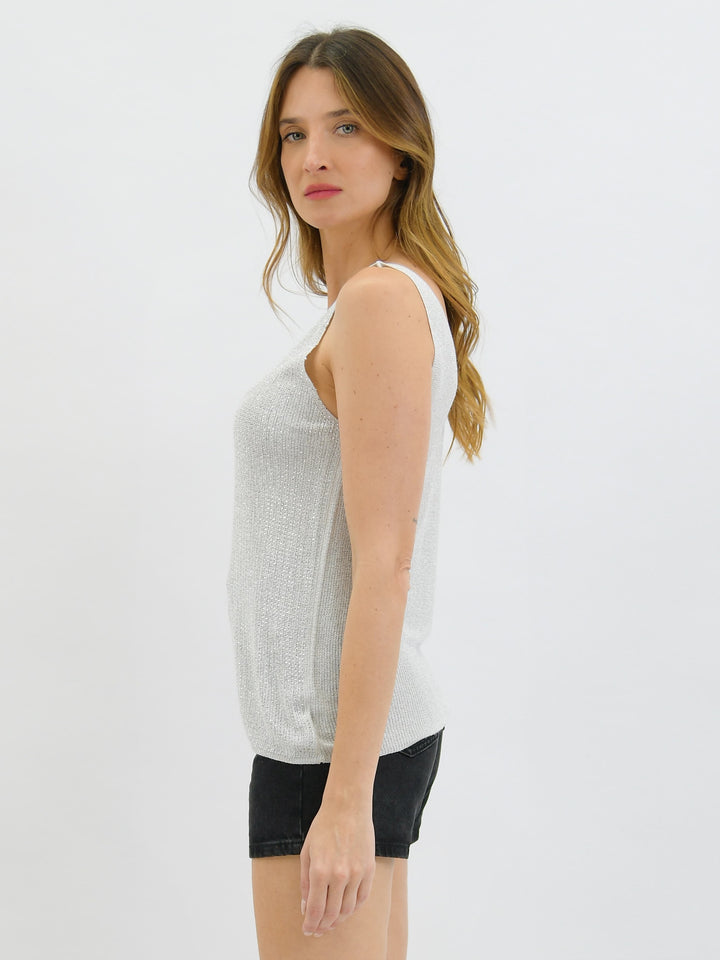 Moonlit Glow Glitter Top