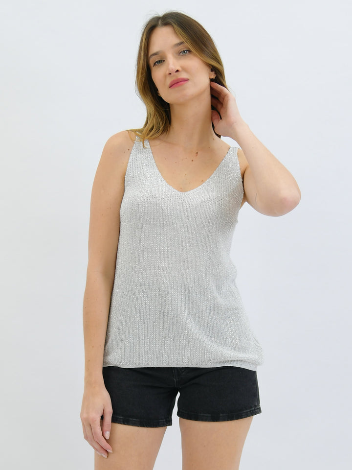 Moonlit Glow Glitter Top